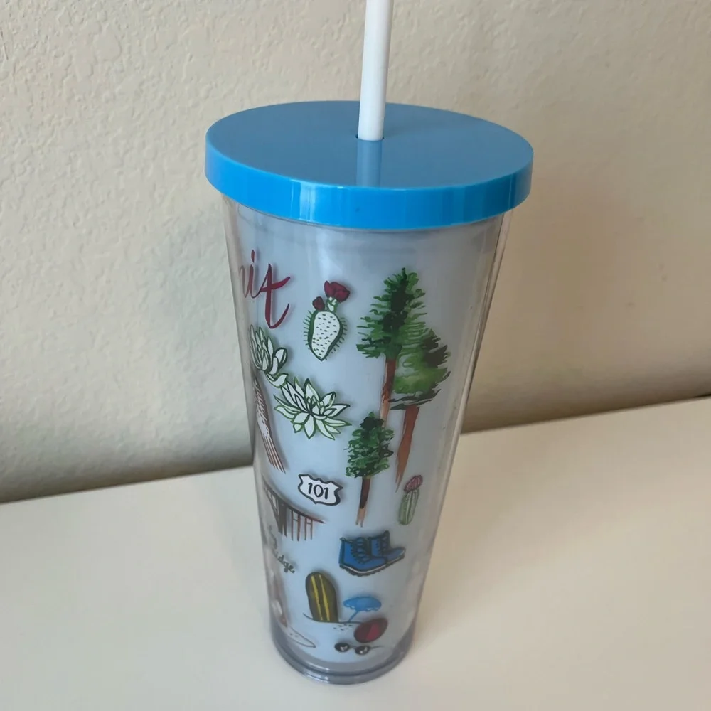 Starbucks California The Golden State 24oz Venti Acrylic Cold Cup Tumbler